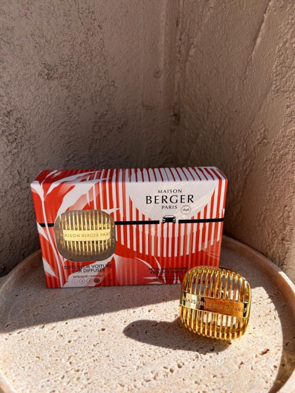 AMBIENTADOR COCHE CANNELO DORADO